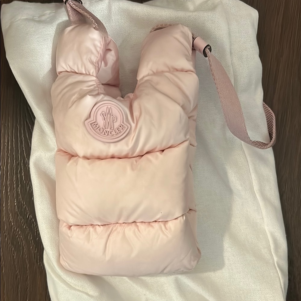 Moncler Light Pink Puffer Bag
